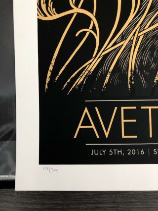 Avett Brothers Poster Print 7/5/2016 Simsbury,  CT 2