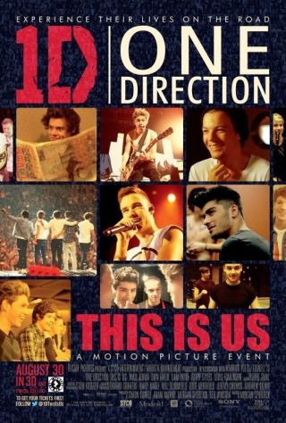 One Direction : This Is Us Movie Poster Dbl Sided 27x40