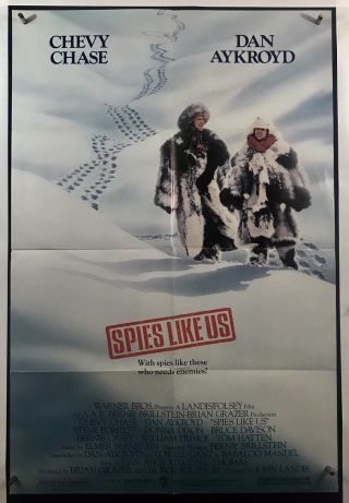 Spies Like Us Movie Poster (verygood, ) One Sheet 1985 27x40 Chevy Chase Cia 1773