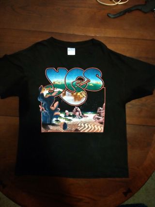 Yes Vintage Concert Tour T - Shirt 1991 Union.  Jon Anderson Chris Squire Steve.