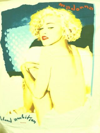 Madonna.  Blond Ambition Tour.  90.  T - Shirt.  Like A Prayer.  Express Yourself.  Madame X.