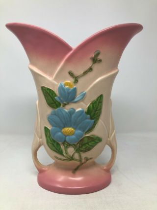 Rare Hull Art Pottery Experimental Magnolia Matte Vase H 13 - 10 1/2