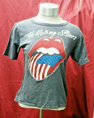 Vintage 80s The Rolling Stones 1981 North American Tour Small Shirt
