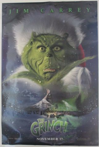 The Grinch 2000 Double Sided Movie Poster 27 " X 40 "
