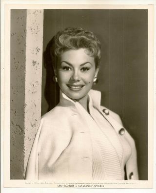 Mitzi Gaynor 8x10 " B & W Photo By Bud Fraker,  Paramount Pictures 1957