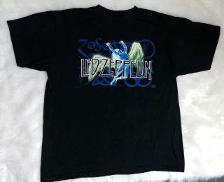 Led Zeppelin Vintage 1995 Zoso Rock Shirt Double Sided Winterland Xlarge
