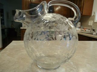 Rose Point 9 " 80 Oz.  Ball Pitcher.  Perfect