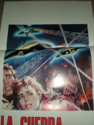 War Of The Worlds Poster George Pal H.  G.  Wells Gene Barry