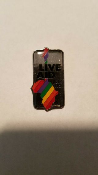 1985 Live Aid Concert Pin July 13th