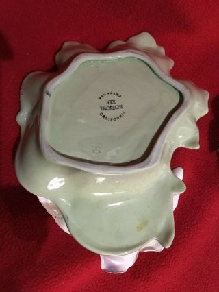 Vintage Vee Jackson Pasadena California Pottery Matching Candy Dish and Ashtray 4