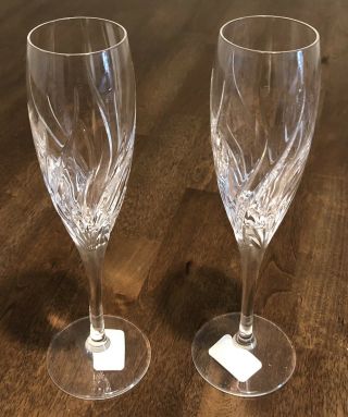 Set Of 2 Marquis By Waterford Summer Breeze Champagne Glasses Flutes 919012