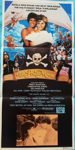The Pirate Movie Vintage Australian Daybill Movie Poster 1982