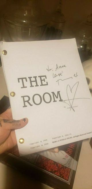 The Room Script Autographed By Tommy Wiseau