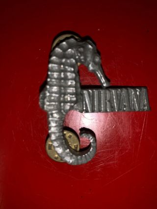 Vintage Nirvana Seahorse Pin