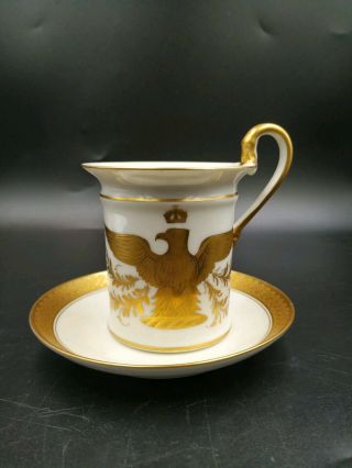 Antique Limoges France Napoleonic Golden Bee Hand Painted Cup/mug.
