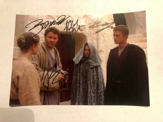 Hayden Christensen Natalie Portman Star Wars Signed Autograph 6x8 Photo