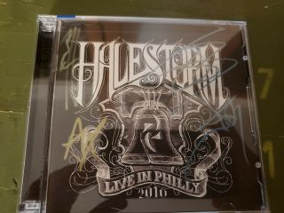 Halestorm Live In Philly 2010 Cd Signed Autographed Lzzy Hale Rock Metal Band