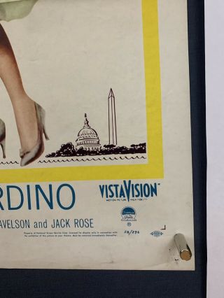 HOUSEBOAT Movie Poster (VG -) One Sheet 1958 Folded Cary Grant Sophia Loren 4302 8