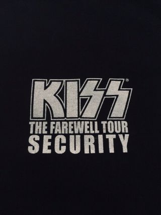 Kiss The Farewell World Tour Security Xl 48 T Shirt Gene Simmons Paul Stanley