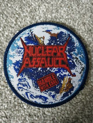 Nuclear Assault " Handle With Care " Vintage Patch