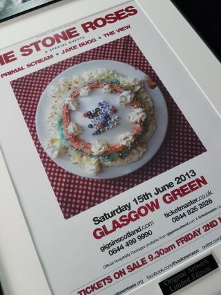 The Stone Roses - Glasgow Green 2013 - Framed Poster - Oasis - Ian Brown 3