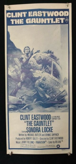 The Gauntlet - Clint Eastwood - Australian Day Bill Movie Poster