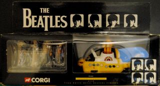 2000 Corgi Beatles Yellow Submarine Die Cast W/ Figures 05405 Never Opened