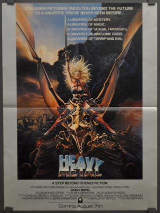 Heavy Metal 1981 Orig 18x24 Movie Poster Richard Romanus John Candy