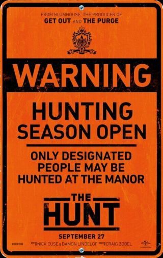 The Hunt Great 27x40 D/s Movie Poster Discontinued