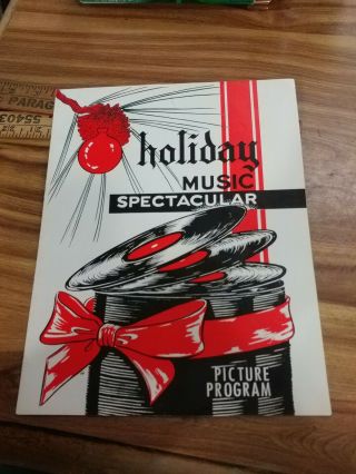 Holiday Music Spectacular Picture Program Country Music Rare Usa Reporter