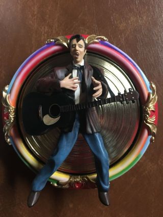 1998 Bradford Exchange " Love Me Tender” Elvis Presley Sculptural Plate