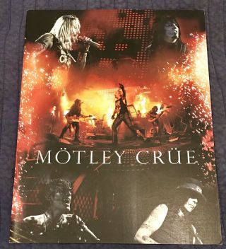 Motley Crue Rare 2011 Tour Program Tourbook Hard To Find Nikki Sixx Tommy Lee