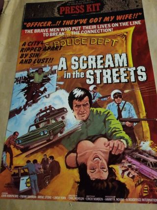 A Scream In The Streets Movie Promotional Booklet 1973