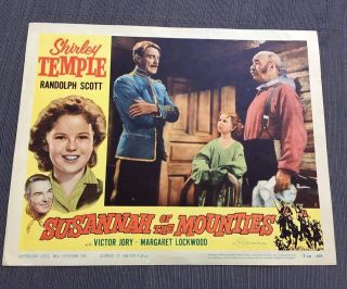 Susannah Of The Mounties (1939) Shirley Temple Lobby Card 11x14 Rerelease