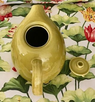 RUSSEL WRIGHT American Modern Steubenville Coffee Pot CHARTREUSE Mid Century 6