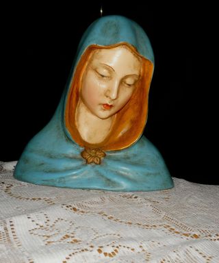 Lovely Terra Cotta Mary The Madonna Signed And Numbered 644