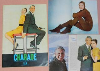 Charade - Audrey Hepburn & Cary Grant 1963 Uk Film Souvenir Program