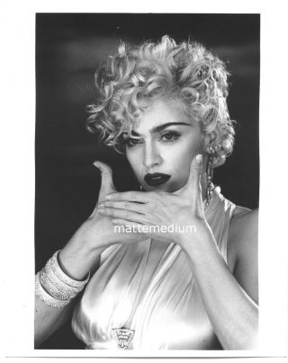 M12d Madonna Vogue Video Vintage 1990s Black White 8x10 Photo =david Fincher=