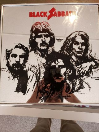 Black Sabbath Rare 12x12 Carnival Mirror From The 80s