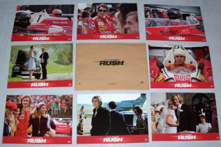 Rush Chris Hemsworth Mclaren Ferrari Daniel Brühl 8 French Lobby Cards