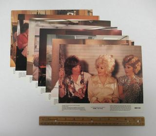 (8) Vintage 1980 (8x10) Movie Lobby Cards 9 To 5 Dolly Parton Lily Tomlin Wz7589