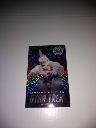 Rare Dave And Buster’s Star Trek Limited Edition Mugato Hologram Foil Card
