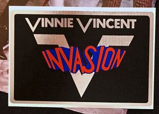 KISS/Vinnie Vincent Invasion 1988 Fan Club Kit w/VV Signed Xmas Card - Slaughter 5