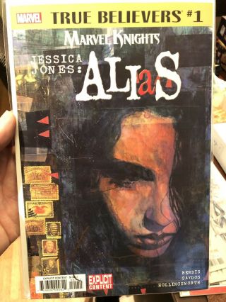 Signed Jessica Jones: Alias 1 Comic (reprint) By Artist David Mack