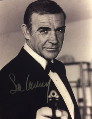 Sean Connery Signed Autographed 8x10 Never Say Never Again Photo,
