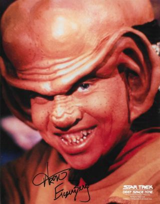 Star Trek Deep Space Nine Aron Eisenberg Signed 8x10 Cadet Nog Autograph
