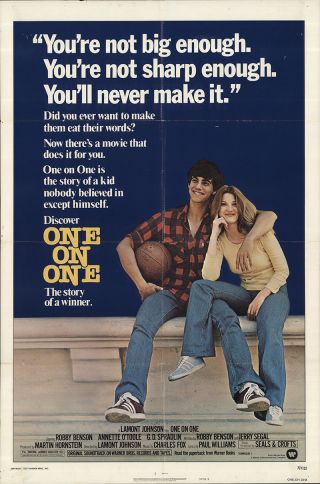 One On One 1977 27x41 Orig Movie Poster Fff - 33334 Robby Benson