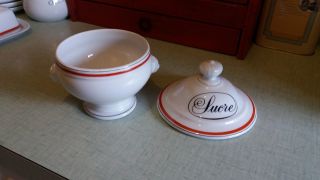 Vintage French breakfast service in porcelain D ' AUTEUIL,  JACQUES LOBJOY decor 3