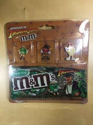 Adventures Of Indiana Jones And M&ms Collectible Pin Set