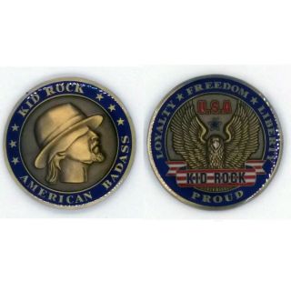 Kid Rock Challenge Coin Official Merch Medallion American Badass
